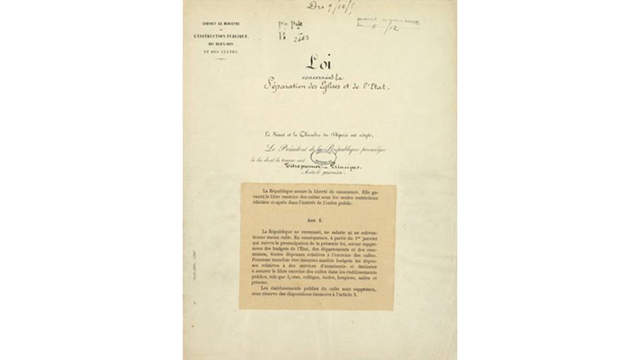 Archive loi 1905